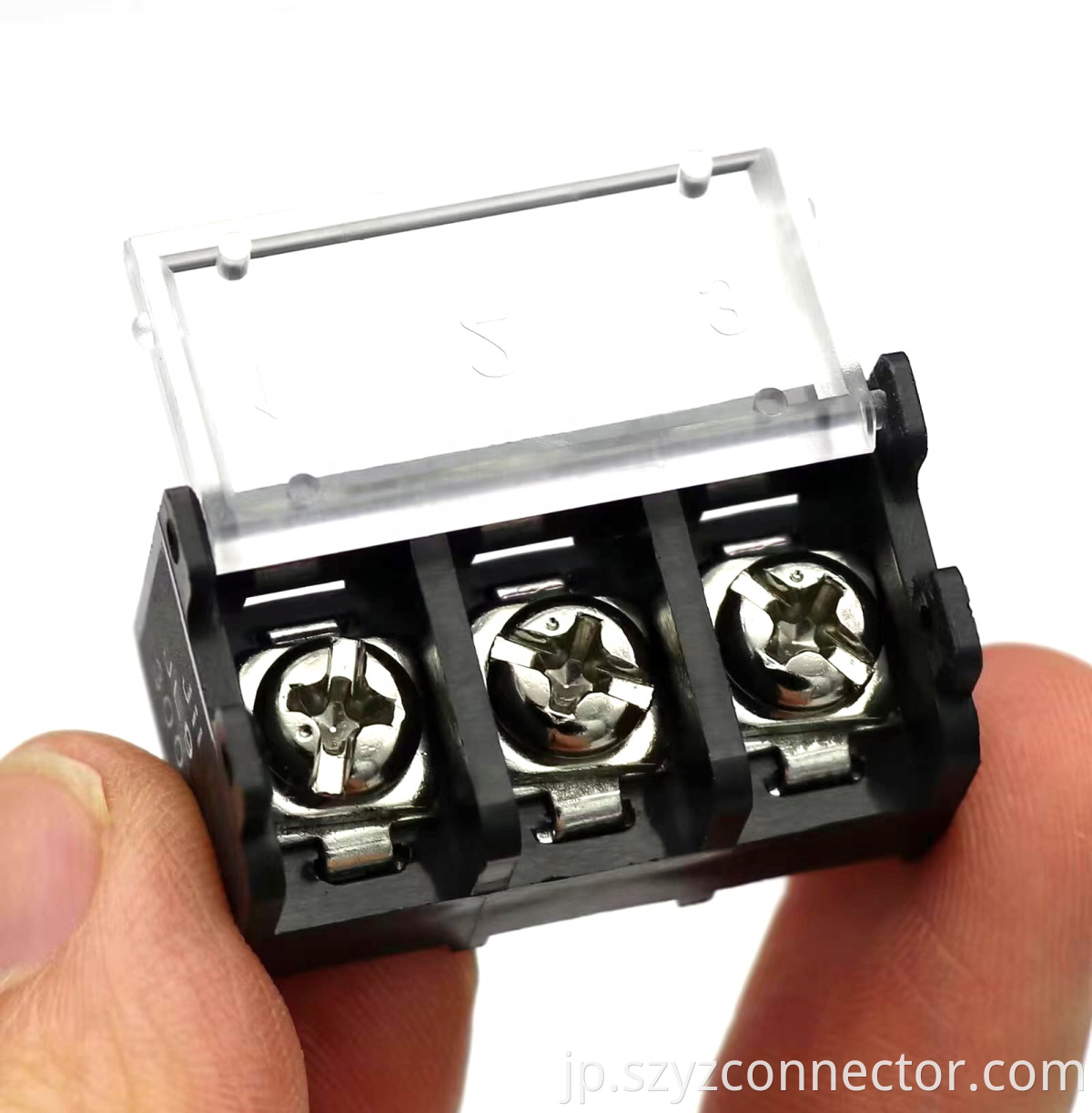 9.5mmピッチバリア端子台 黒 3P 9.5mm Pitch Barrier Terminal Blocks Black 3P